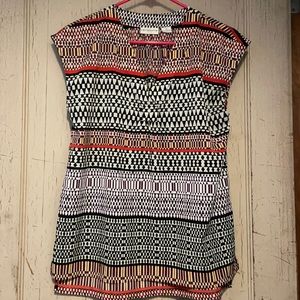 Liz Claiborne print short sleeve Blouse